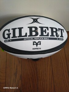 ラグビーボール ギルバート4号 GILBERT OSPREYS OF WALES REPLICA BALL