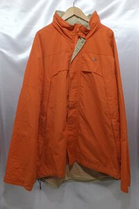 LACOSTE ラコステ フード収納 ジップジャケット マウンテン サイズ54/5 L程度 オレンジ系 ジャケット メンズ