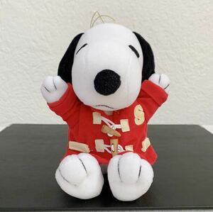 ＜美品＞スヌーピー(ダッフルコート) ぬいぐるみ「PEANUTS(SNOOPY)」 ★高さ約17cm〈Ｆ