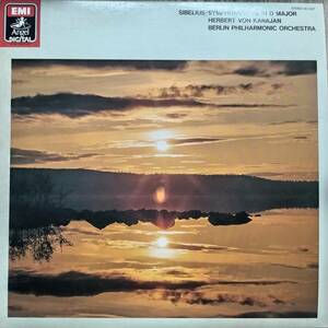 M117/LP美盤1枚/カラヤン/シベリウス：交響曲第2番/デジタル録音