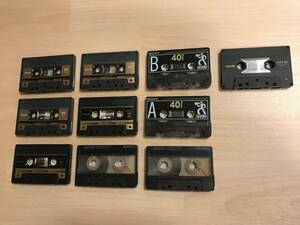録音済みハイポジションカセットテープ 10本 （SONY・maxell）