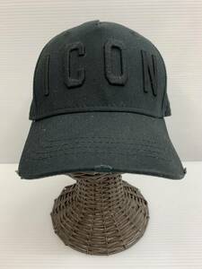 145-KB2022-80s DSQUARED2 ディースクエアード CAP キャップ 帽子 ダメージデザイン