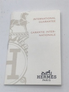 エルメス　Herms　無記名ギャランティ　純正品