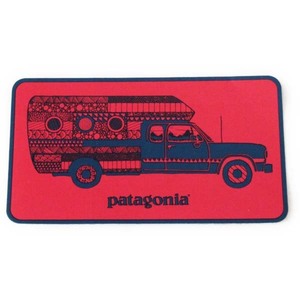 パタゴニア ウォーン ウェア トラック デリア キャンペーン ステッカー 赤 PATAGONIA Worn Wear STICKER 非売品 車 シール デカール デコ