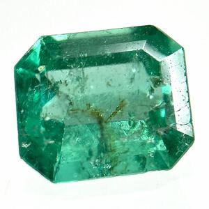 ●天然エメラルド0.516ct●a約5.4×4.8mmソーティング付 ルース 裸石 宝石 ジュエリーjewerly emerald S