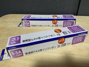 未使用OA-FRS33S-SA OHM オーム電機 普通紙FAX用インクリボン S-SA用 サンヨー 1本入 (黒色) A4