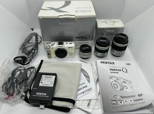 良品 PENTAX Q デジタル一眼 / SMC PENTAX 1:2.8-4.5 5-15mm ED AL [IF] / 1:1.9 8.5mm AL [IF] / 1:2.8 15-45mm ED [IF] 【HH119】