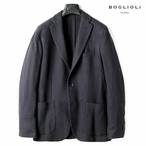 ◆【BOGLIOLI(ボリオリ)/秋冬/製品染めウールシルクコットンヘリンボーンニットジャージー3Bジャケット(K.JACKET)】[bgl2360191-48]