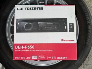 カロッツェリア パイオニア carrozzeria USB CD 1DIN Bluetooth カーオーディオ　DEH-p650