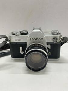 ★コレクター必見 Canon FX キヤノン フィルムカメラ 動作未確認 レトロ カメラ レンズ付 コレクション T119