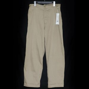 COMOLI 23SS コットンチノ オーバーパンツ サイズ2 ベージュ X01-03029 コモリ COTTON CHINO WASHED OVER PANTS