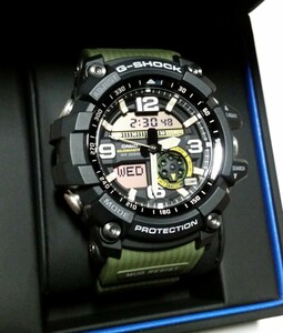 即決!絶版目前☆未使用☆G-SHOCK【MUDMASTER】マッドマスター GG-1000-1A3JF☆アーミーグリーンベルト☆電池(本物の証しSR927SW二個)交換済