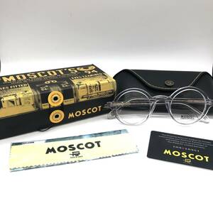 【美品・未使用】⑧ MOSCOT モスコット ZOLMAN 透明縁 メガネフレーム 伊達眼鏡 クリア