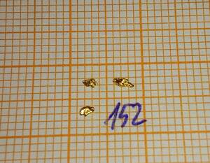 金ナゲットアラスカ鉱脈金塊ゴールド 1-2mm 3粒(20-22k)152