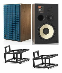 ★JBL L100 Classic/BLU+JS150BLK ダークブルー(ペア) ブックシェルフ スピーカー/専用スタンド付★新品送料込/代金引換不可