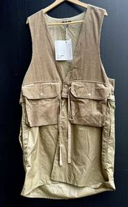 新品未使用 定価41800円 Engineered Garments エンジニアードガーメンツ long Fowl Vest -8W Cord コーデュロイ ロング ベスト 脱着可能