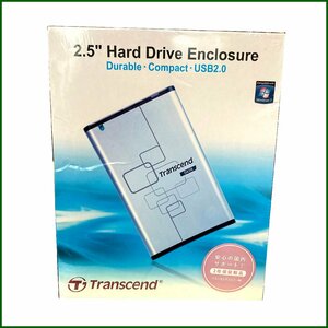 未開封●Transcend/トランセンド● ポータブルHDD StoreJet 2.5 SATA アルミケース Silver TS0GSJ25S-S　②