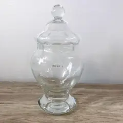 ハンドメイド ポーランド  キャンディポット  ガラスポット  ガラス瓶  小