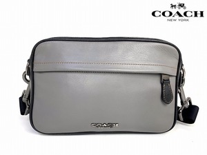 美品★送料無料★ コーチ メンズ COACH グラハム レザー クロスボディー ショルダーバッグ