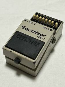 BOSS　ボス　GE-7　Equalizer　イコライザー　エフェクター　中古　楽器　エレキギター　赤ランプ点灯しない　ジャンク