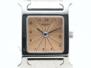 【 エルメス HERMES 】腕時計 HH1.210 Hウォッチ SS オレンジ文字盤 クォーツ レディース 新着 164-0