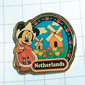 送料無料)ミニーマウス オランダ ディズニー ピンバッジ A02628