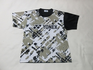 O-812★YONEX(ヨネックス)♪黒系/半袖Tシャツ(M)★