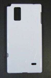 スマホ ハードケース　白地　docomo Optimus G L-01E 用 DIY デコ