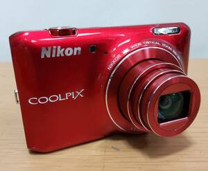 【U11199】キレイ目 中古現状渡し Nikon COOLPIX S6400 レッド コンパクトデジタルカメラ 通電確認済み