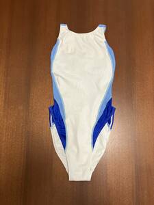 arena アリーナ nux OAR-7014WH 女子競泳水着 サイズ:M ホワイト×ブルー系