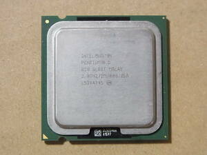 ◆Intel Pentium D 820 SL88T 2.8GHz/2M/800/05A Smithfield LGA775 2コア (Ci0314)