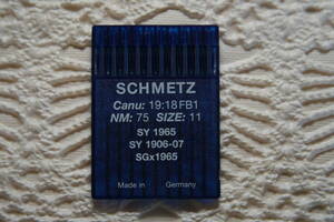 ♪♪♪新品・SCHMETZ・シュメッツミシン針・SY1965 SG×1965　NM:75 SIZE:11 10本セット♪♪♪33