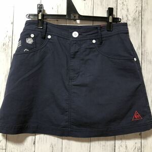 【le coq sportif golf】ルコック ゴルフ スカート 7 ネイビー 刺繍 送料無料！