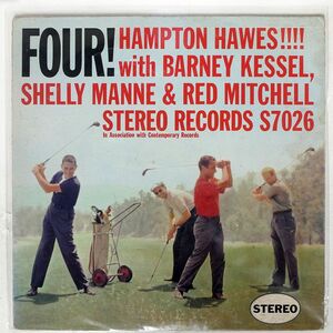 米 ORIGINAL ステレオ盤 HAMPTON HAWES/FOUR/STEREO S7026 LP