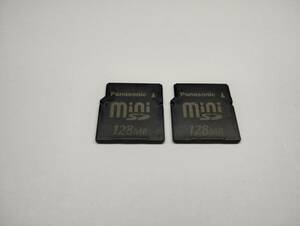 2枚セット　128MB　メガバイト　Panasonic　miniSDカード　メモリーカード　ミニSDカード