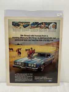 1972年9月22日号LIFE誌広告切り抜き【Ford MERCURY MONTEGO フォードマーキュリーモンテゴ】アメリカ買い付け品70sビンテージオールドカー