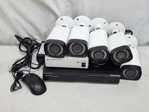[現状品] WEBGATE DVR 2TB HAC830F 1台 + カメラ CVD-WO2210R2-VF 5台 + カメラ電源 フォーマット/初期化済み (1)