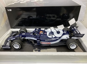 Minichamps 1/18 アルファタウリ ホンダ AT02 F1 BAHRAIN GP2021 角田裕毅 新品