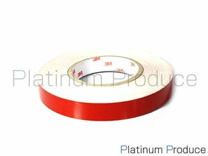 【メール便送料無料】 リフレクトラインテープ 反射ステッカー/外装用 45m巻 幅　20mm 赤　レッド リフレクトテープ 自動車用 テープ