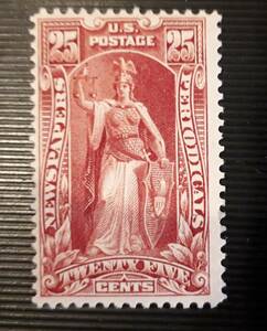 アメリカ 1895年 25セント 未使用切手 mint OG LH