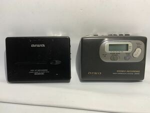 aiwa アイワ JS550 ポータブルカセットレコーダー PX750 カセットプレーヤー 動作未確認 ジャンク 