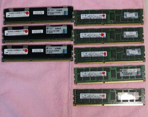 4GB 2Rx4 PC3-10600R　(Samsung5枚 Micron3枚)8枚セット　計32GB 