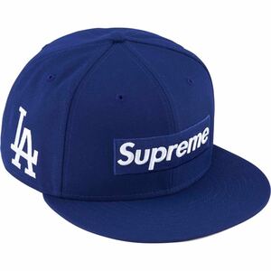 新品 Supreme 24SS MLB Teams Box Logo New Era シュプリーム ニューエラ Dark Royal Los Angeles Dodgers ドジャース 青 7 3/4 61.5 cm