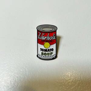 【ピンバッチ】アンディ ウォーホル 「キャンベルのスープ缶」(新品)