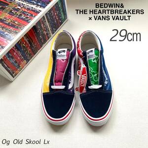 新品 VANS VAULT バンズ ボルト BEDWIN ベドウィン コラボ UA Og Old Skool Lx オールドスクール 29㎝ メンズ バンダナ柄 希少 送料無料