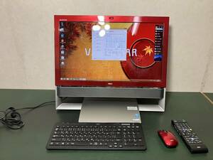 【3波地デジ・ぱっと観テレビ・3TB・Core i7・8GB・無線LAN・Bluetooth・HDMI入力】VALUESTAR N VN770/NSR PC-VN770NSR クランベリーレッド