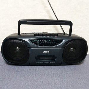 ステレオ ラジカセ　カセット/FM/AM 動作確認済　ZERO RS-400 　中古美品