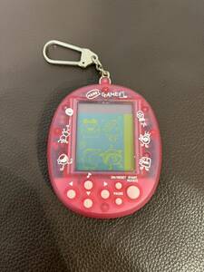 ジャンク品 マメ ゲームで発見!! たまごっち 携帯ゲーム TAMAGOTCH BANDAI 1996 MAMEGAME マメゲーム バンダイ 58277 ピンク