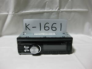 K-1661　lvizia　SKK-CD03　MP3　フロント USB AUX　1Dサイズ　CDデッキ　故障品