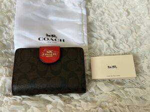 COACH コーチ 二つ折り財布 ミニ財布 シグネチャー C0082 新品 194